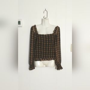 Toby & Olive Smocked Crop Top